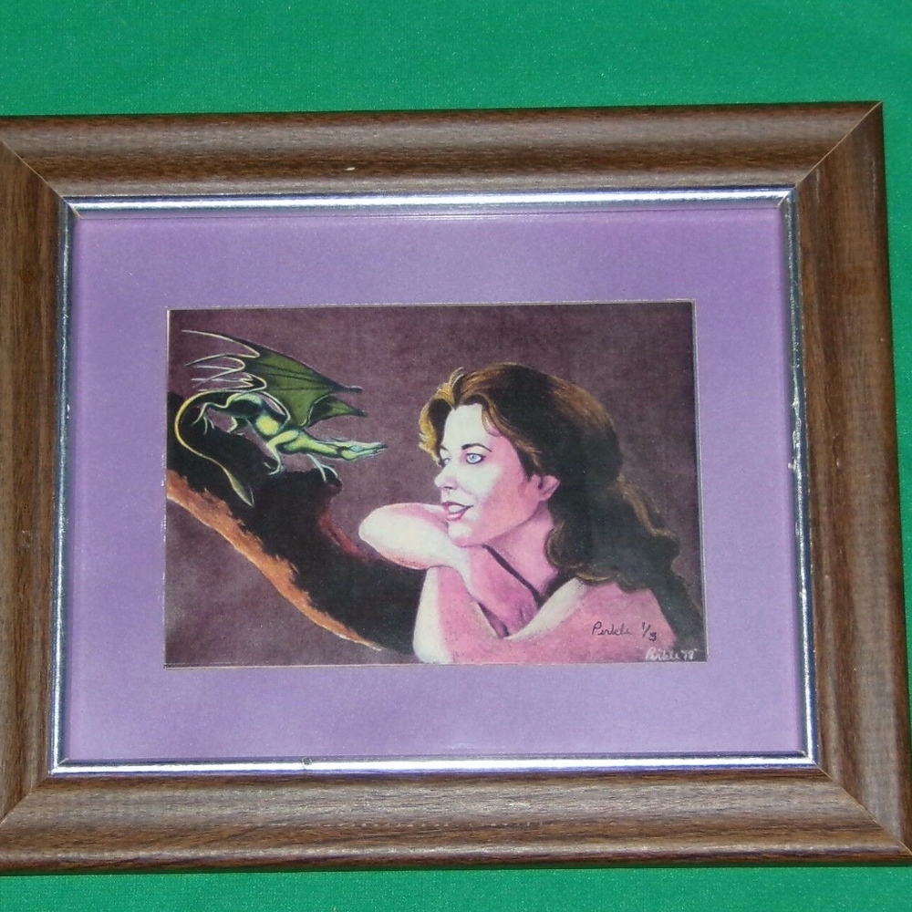Ltd Edition Dragon Print Number 1 of 5 RARE Framed